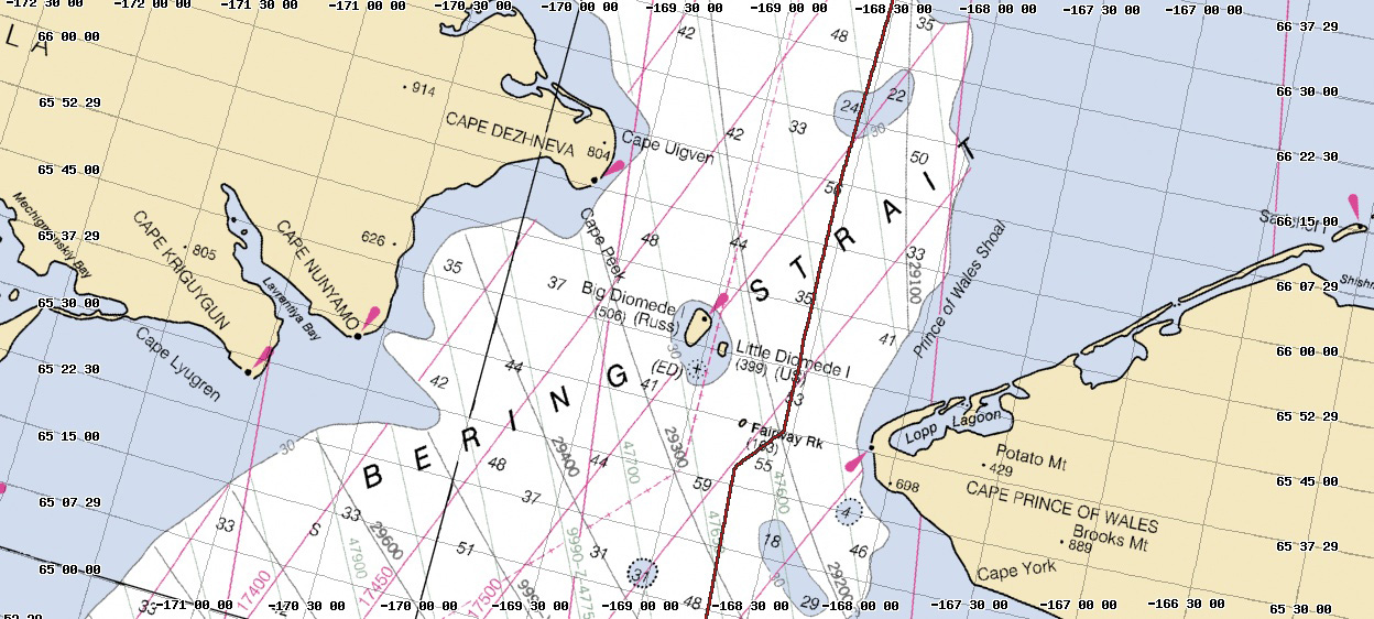 Bering Sea Depth Chart